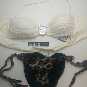 Despi Leopard Brazilian Bikini Size Medium